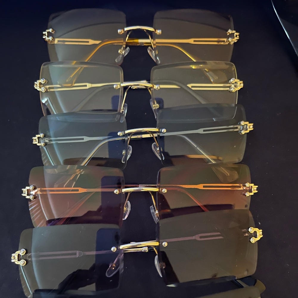 Rimless Frameless Rectangle Shades